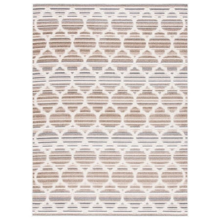 Safavieh 9 x 12 ft. Cabana Power Loomed Rectangle Area Rug Grey & Ivory CBN333F-9